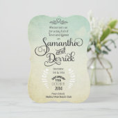 Uitnodiging voor huwelijk met gedicht (Staand voorkant)