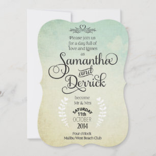 Uitnodiging voor huwelijk met gedicht