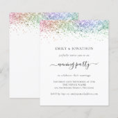 Uitnodiging voor huwelijksavond in de begrotingsre (Voorkant / Achterkant)