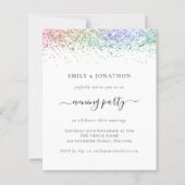 Uitnodiging voor huwelijksavond in de begrotingsre (Voorkant)