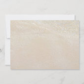 Uitnodiging voor huwelijksceremonie in zand dollar (Achterkant)