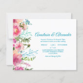 Uitnodiging voor huwelijksceremonie met budget. (Voorkant)