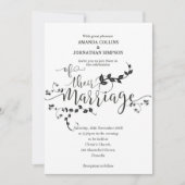 uitnodiging voor huwelijksfeest (Voorkant)