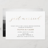 Uitnodiging voor huwelijksfeest na de bruiloft (Voorkant / Achterkant)