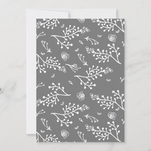 Uitnodiging voor huwelijksfeest na de bruiloft met (Achterkant)