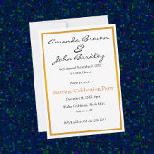 Uitnodiging voor huwelijksfeest na het huwelijk