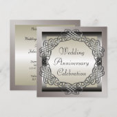 Uitnodiging voor huwelijksjubileum (Voorkant / Achterkant)