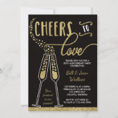 Uitnodiging voor huwelijksjubileum, nepschittering (Voorkant)