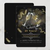 Uitnodiging voor huwelijksjubileum toast (Voorkant / Achterkant)