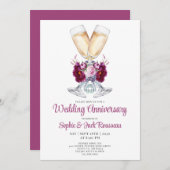 Uitnodiging voor huwelijksjubileumfeest (Voorkant / Achterkant)