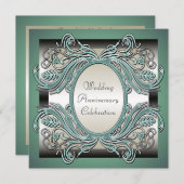Uitnodiging voor huwelijksjubileumfeest (Voorkant / Achterkant)