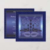 Uitnodiging voor huwelijksjubileumfeest van vogels (Voorkant / Achterkant)