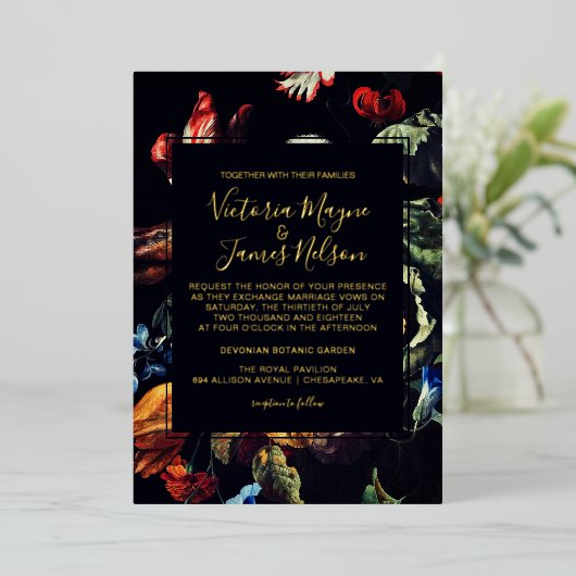 Uitnodiging voor huwelijksnacht (Staand Voorkant)