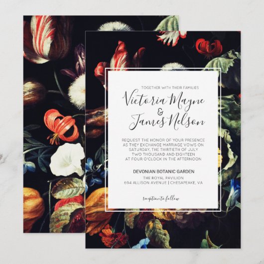 Uitnodiging voor huwelijksnacht (Voorkant / Achterkant)