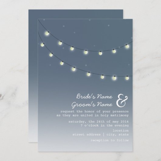 Uitnodiging voor huwelijksnacht (Voorkant / Achterkant)