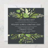 Uitnodiging voor huwelijksnacht | Vierkant (Voorkant)