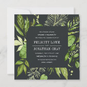 Uitnodiging voor huwelijksnacht | Vierkant (Voorkant)