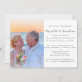 Uitnodiging voor Huwelijksreceptie 'We Knoopte de  (Voorkant)