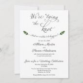 Uitnodiging voor Huwelijksreceptie 'We Komen in he (Voorkant)