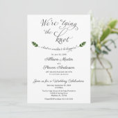 Uitnodiging voor Huwelijksreceptie 'We Komen in he (Staand voorkant)