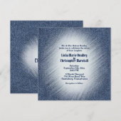 Uitnodiging voor huwelijksreis in het Midnight Blu (Voorkant / Achterkant)