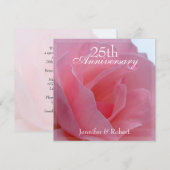 Uitnodiging voor huwelijksverjaardag (Voorkant / Achterkant)