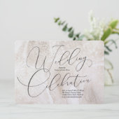 Uitnodiging voor Huwelijksviering (Staand voorkant)