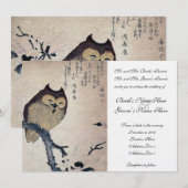  uitnodiging voor huwelijksweddenschappen (Voorkant / Achterkant)