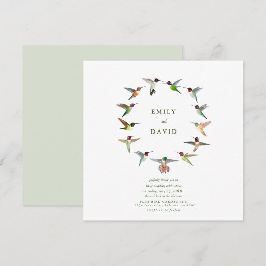 Uitnodiging voor huwelijkswedstrijd (Voorkant / Achterkant)