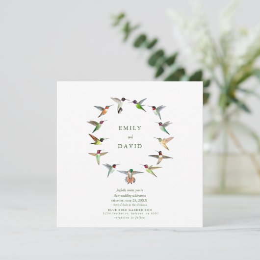 Uitnodiging voor huwelijkswedstrijd (Staand voorkant)