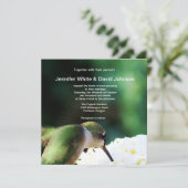 Uitnodiging voor huwelijkswedstrijd (Staand voorkant)