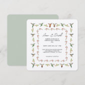 Uitnodiging voor huwelijkswedstrijd (Voorkant / Achterkant)