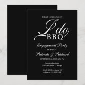 Uitnodiging voor 'I DO BBQ' koppelfeest (Voorkant / Achterkant)