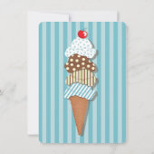 Uitnodiging voor Ice Cream Party (Achterkant)