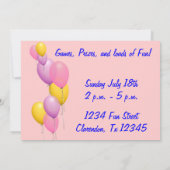 Uitnodiging voor Ice Cream Party (Achterkant)