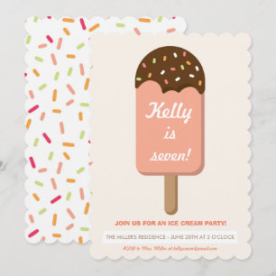 Uitnodiging voor Ice Cream Party