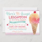 Uitnodiging voor Ice Cream Party (Voorkant)