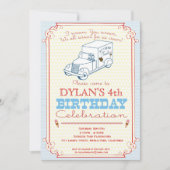 Uitnodiging voor Ice Cream Truck Party (Voorkant)