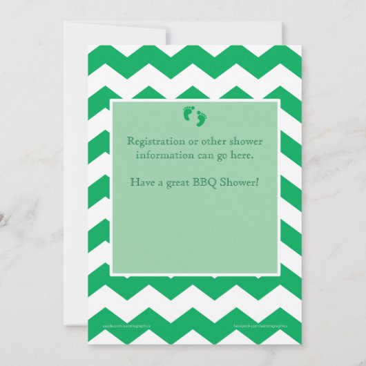 Uitnodiging voor Iers Baby shower (Achterkant)