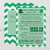 Uitnodiging voor Iers Baby shower (Voorkant / Achterkant)