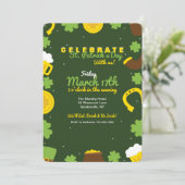 Uitnodiging voor Ierse elementen (Staand voorkant)