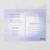 Uitnodiging voor ijs-thema bruidsfeest (Achterkant)