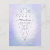 Uitnodiging voor ijs-thema bruidsfeest (Voorkant)