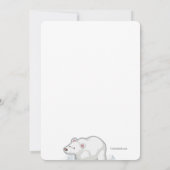 Uitnodiging voor ijsbeer zwembadfeest (Achterkant)