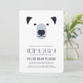 Uitnodiging voor Ijsbeerduik en Verwarmingslunch (Staand voorkant)