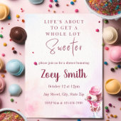 Uitnodiging voor ijscoupesuikerfeestje