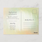 Uitnodiging voor ijslounge-thema bruisfeest (Achterkant)