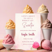 Uitnodiging voor ijsregen bij bruisfeest