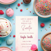 Uitnodiging voor ijsregen bij bruisfeest