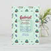 Uitnodiging voor ijsschaatsen (Staand voorkant)